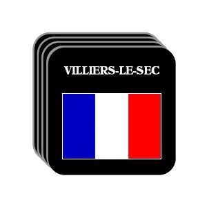  France   VILLIERS LE SEC Set of 4 Mini Mousepad Coasters 