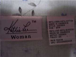 pc JACKET DRESS Kathie Lee long maxi linen/cotton mint green 20W 1X 
