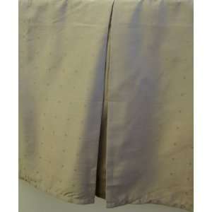   Tailored bedskirt 300 Solid woven dots Egyptian cotton