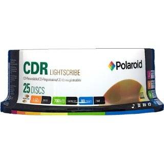 Polaroid PRCDRLS025S Lightscribe CD R 700MB 80 Minute 52x Recordable 