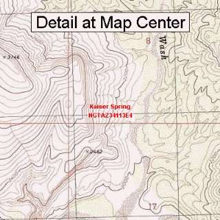  USGS Topographic Quadrangle Map   Kaiser Spring, Arizona 