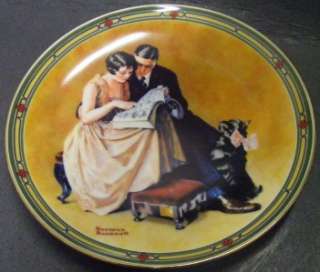 KNOWLES NORMAN ROCKWELL A COUPLES COMMITMENT CLASSIC COLLECTOR PLATE 