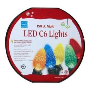  150ct LED C6 Indoor and Outdoor Lights   Multi Color 