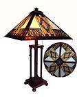 Mission Tiffany Style Stained Glass Table Lamp Southwest Design