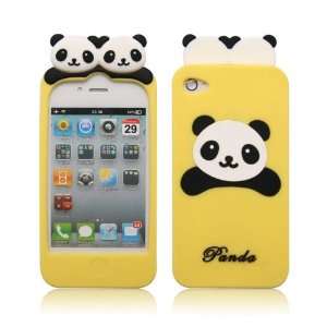 LCE Cute PANDA Soft Silicon Back Case Cover skin for iPhone 4 4G 