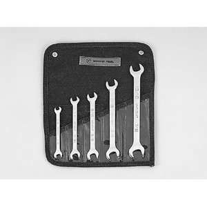  Wright Tool #735 5 Piece Full Polish Open End Wrench Set 