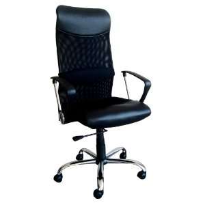 Acme 09747 Lawndale Pneumatic Lift Office Chair, Black Polyurethane 