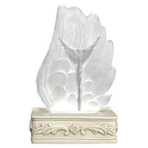  Lavaggi Illuminated Glass Angel Wing Figurine
