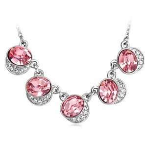   Crystal Diamond Accent Pink Lariat Necklace 18 cn9014 Jewelry