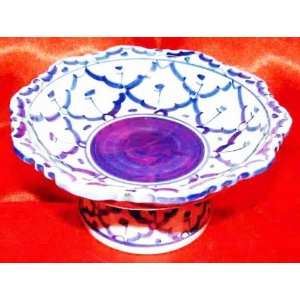  Blue & White Serving Bowl Stand 4