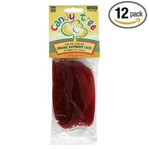 Candy Tree Organic Raspberry Laces, 2.6 Ounce Packages (Pack of 12 