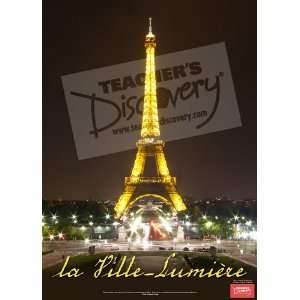  La Ville  Lumiere French Travel Poster