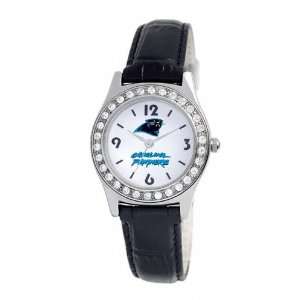   Panthers Womens Black Game Day Dazzler Watch