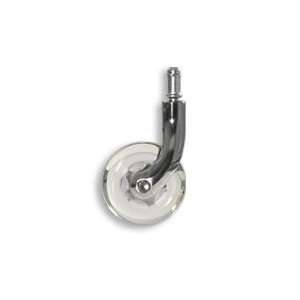 Cool Casters   #2000 Kurv Office Chair Caster, Chrome with Clear 