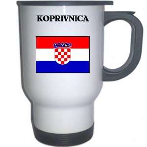  Croatia/Hrvatska   KOPRIVNICA White Stainless Steel Mug 