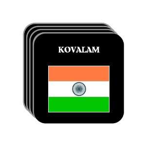  India   KOVALAM Set of 4 Mini Mousepad Coasters 