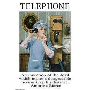  Vintage Art Communicate / Telephone   22234 4