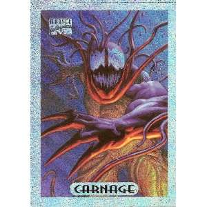 Carnage #2 of 10 (Marvel Masterpieces Series 3 Silver Holofoil Trading 