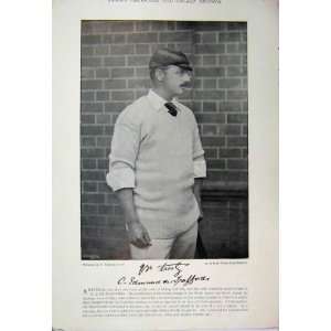   1895 Cricket Phototgraph Edmund Trafford John Rawlin