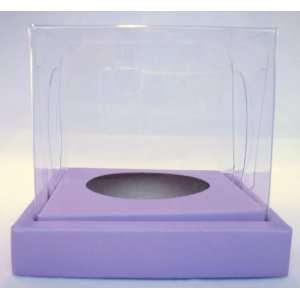   Individual Purple Clear Top Cupcake Boxes pack of 10