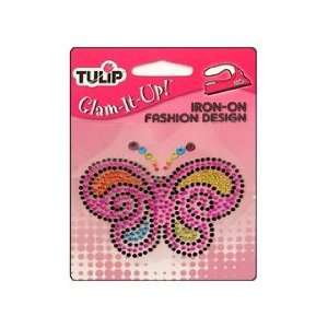  Tulip Iron On Glam It Up Fashion Design Bright Butterfly 