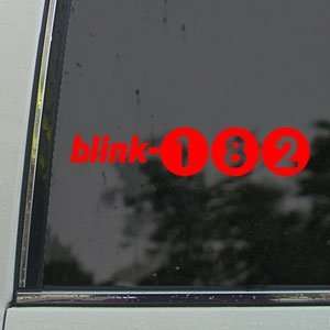  Blink 182 Red Decal Punk Rock Band Truck Window Red 