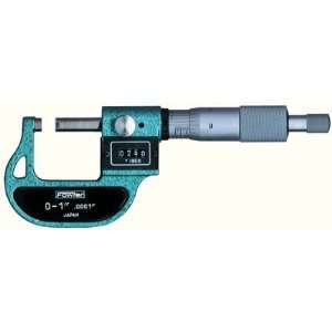 Micrometer with digital counter, 0 to 1 range  Industrial 