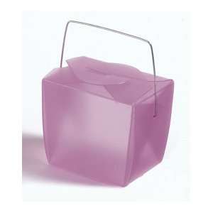  Favor Boxes Frosted Rose Chinese/Asian Take Out Boxes   (50 Boxes 