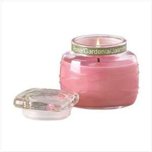  Pink Ripple Jar Candle (S36748 NR)