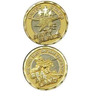   Day Was Yesterday   Good Luck Double Sided Collectible Challenge Coin
