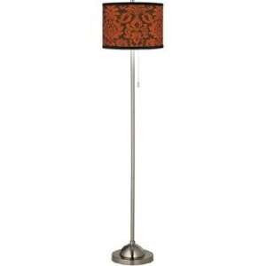  Spice Florence Giclee Brushed Steel Floor Lamp