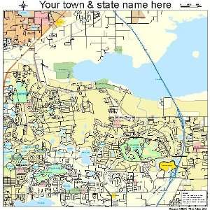  Street & Road Map of Winter Springs, Florida FL   Printed 