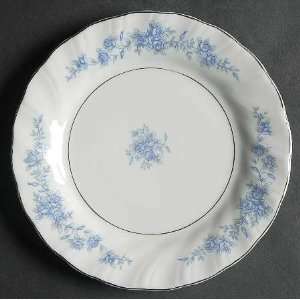  Lynns China Blue Rose Salad Plate, Fine China Dinnerware 