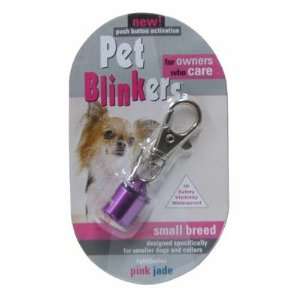  Flashing LED Pet Blinker Pink and Jade