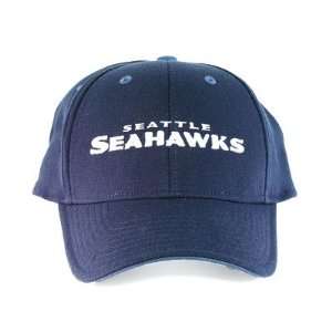  NFL SEATTLE SEWHAWKS FLEXFIT OSFA NAVY BLUE HAT CAP NEW 