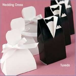 100 pair/lot wedding decoration tuxedo and gown favor box 