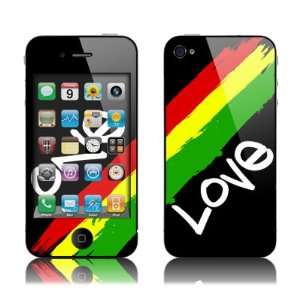  Apple iPhone 4 / 4S   One Love   Vinyl Skin/Sticker 