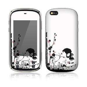 Skulls and Flowers Protective Skin Decal Sticker for Motorola Cliq XT 