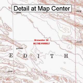   Topographic Quadrangle Map   Brewster SE, Nebraska (Folded/Waterproof