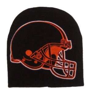  NFL Cleveland Browns Large Hype Hyper Logo Knit Beanie Cap 