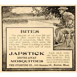   Mosquitoes Culecide Company Candle   Original Print Ad