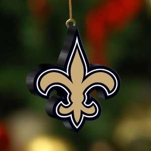   of 4 NFL New Orleans Saints 3 D Christmas Ornaments