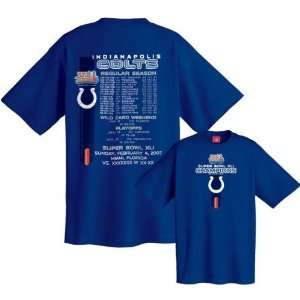 Indianapolis Colts Super Bowl XLI Champions Schedule Short Sleeve 