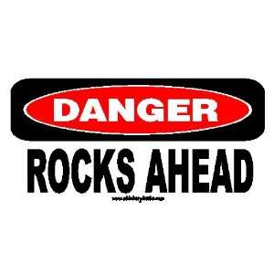    Danger Rocks Ahead Offroad Bumper Sticker / Decal Automotive
