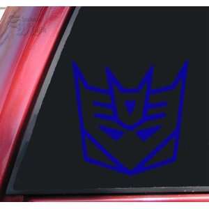 Transformers Decepticon Style #2 Vinyl Decal Sticker   Blue