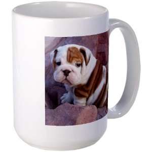  Bulldog coffee mugs and stein Humor Large Mug by  