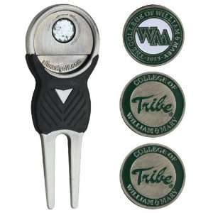  William & Mary Tribe Divot Tool and Ball Marker Set 