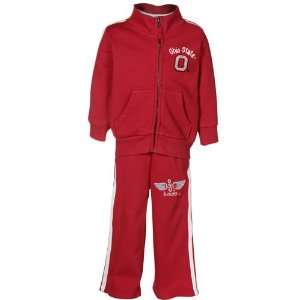  Ohio State Buckeyes Toddler Scarlet Full Zip Warm Up 