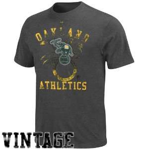  Majestic Oakland Athletics Concentration Heathered T Shirt 