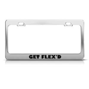  Get FlexD Muscle Humor Funny Metal license plate frame 